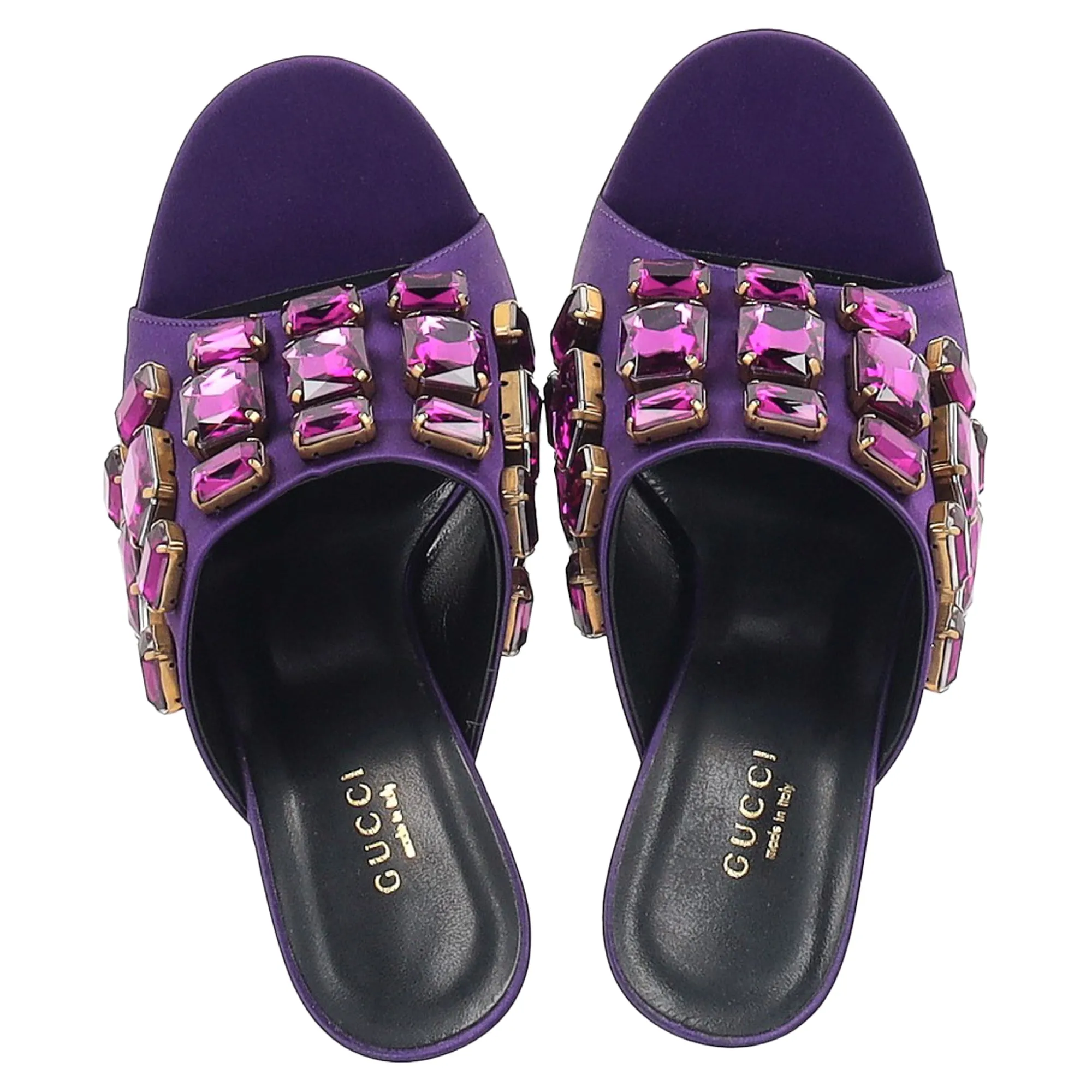Gucci embellished mules