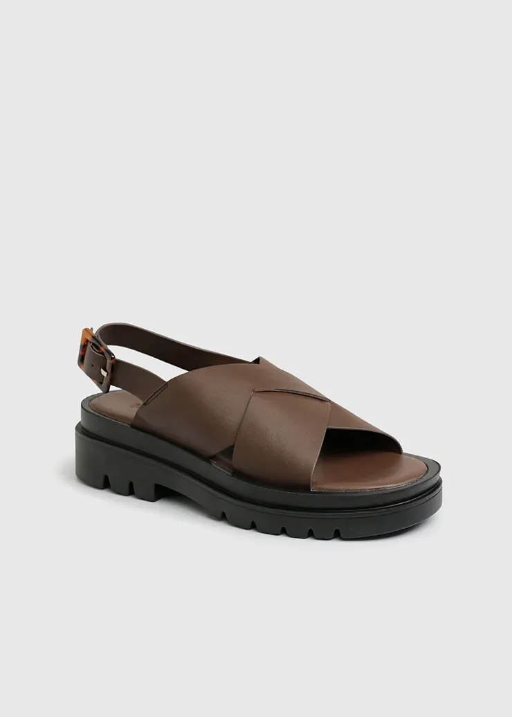 Haon Margaux Sandal - Choc