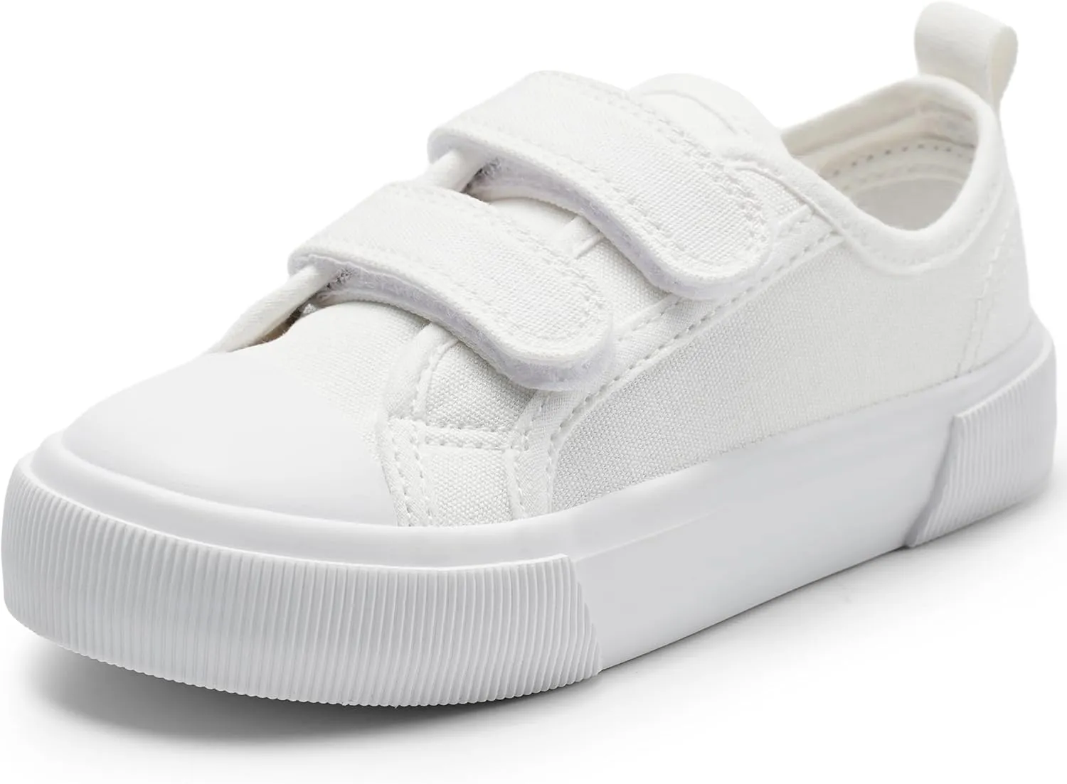 Harvest Land Toddler Kids Canvas Sneakers for Boys and Girls – Casual Walking Shoes with Double Hook-and-Loop Straps, Non-Slip Lightweight Trainers for Baby & Little Kids