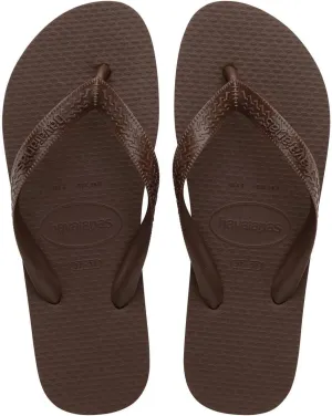 Havaianas Women's Color Flip Flops - Spring & Summer Style Sandals, Dark Brown, 11/12