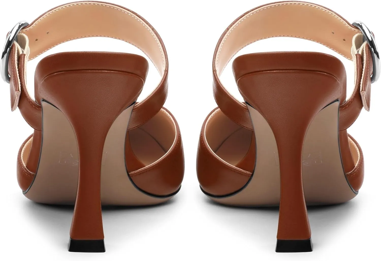 Heeled Sandals for Women Pointed Toe Slip-on Kitten Heels Sandals Kitten Heels Mules Party Wedding Pumps Shoes 3inch