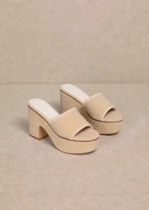 Heeled Suede Mules