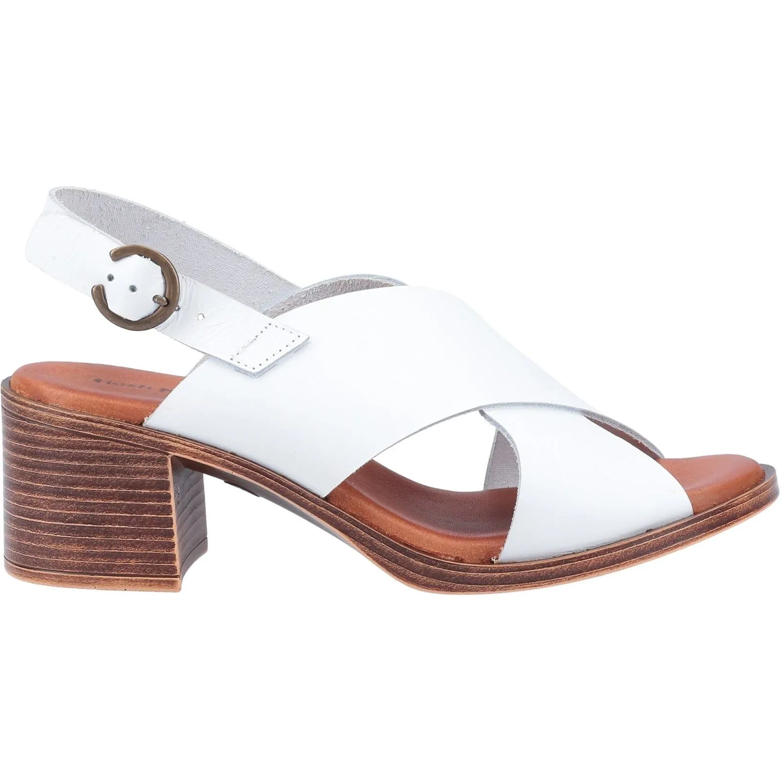 Hush Puppies Gabrielle Heeled Sandal Ladies in White