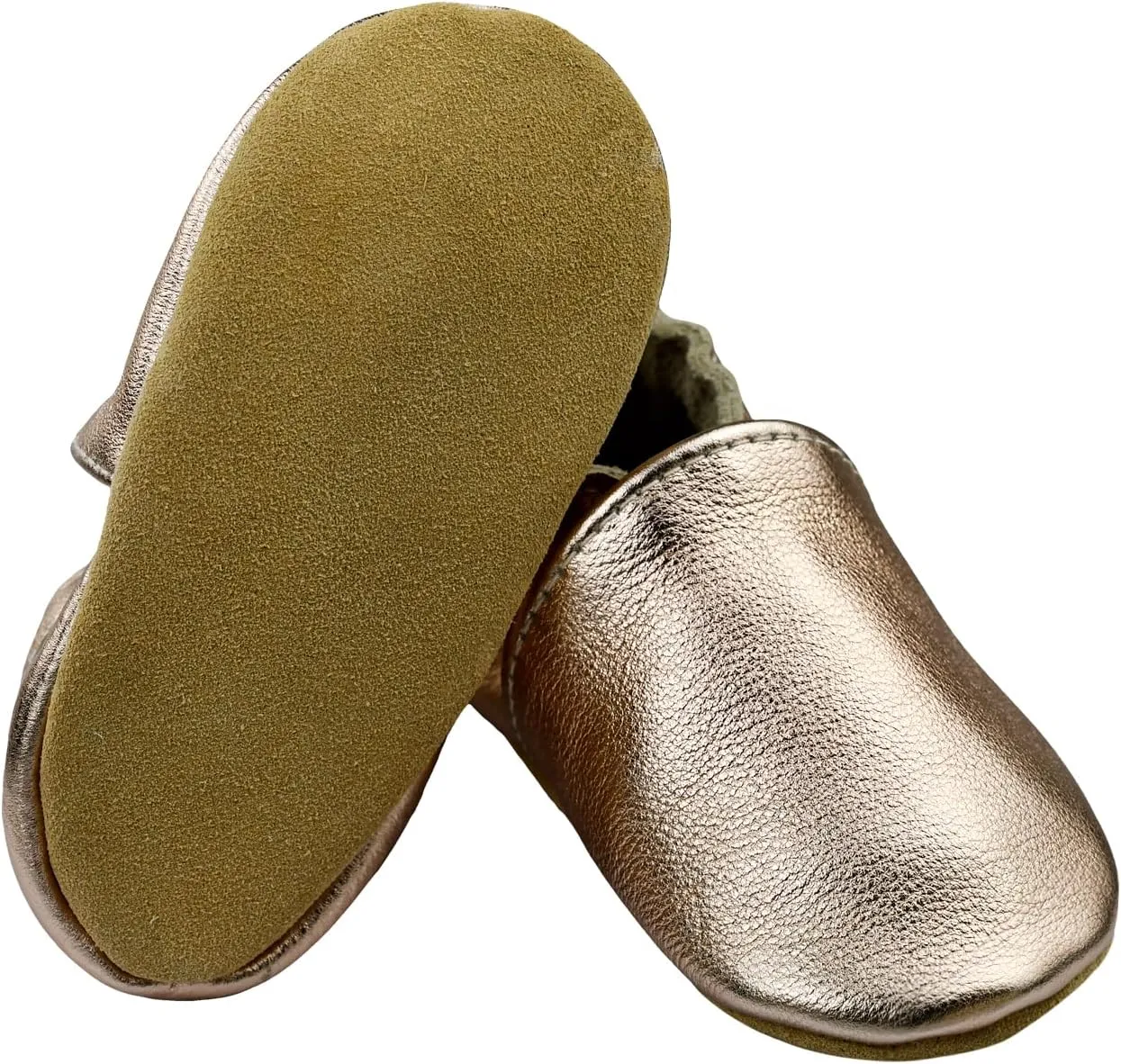 iEvolve Baby Leather Shoes Soft First Walker Shoes Crib Shoes Moccasins for Toddlers