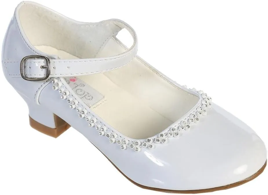 iGirlDress Charming Mary Jane Party Shoes with Crystal Detailing