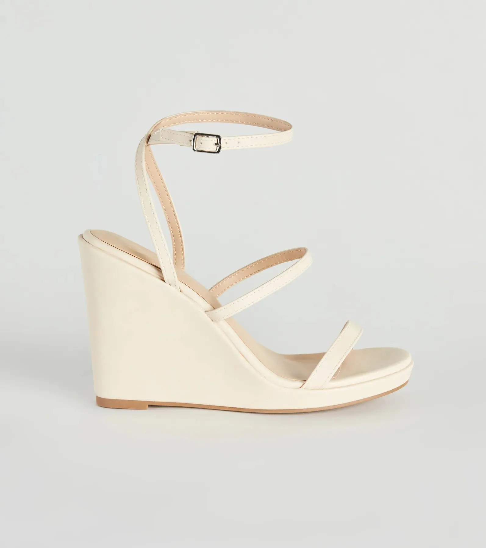 In The Sun Strappy Platform Wedges