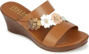 ITALIAN Shoemakers Women's Biza Wedges 10 Metallic m