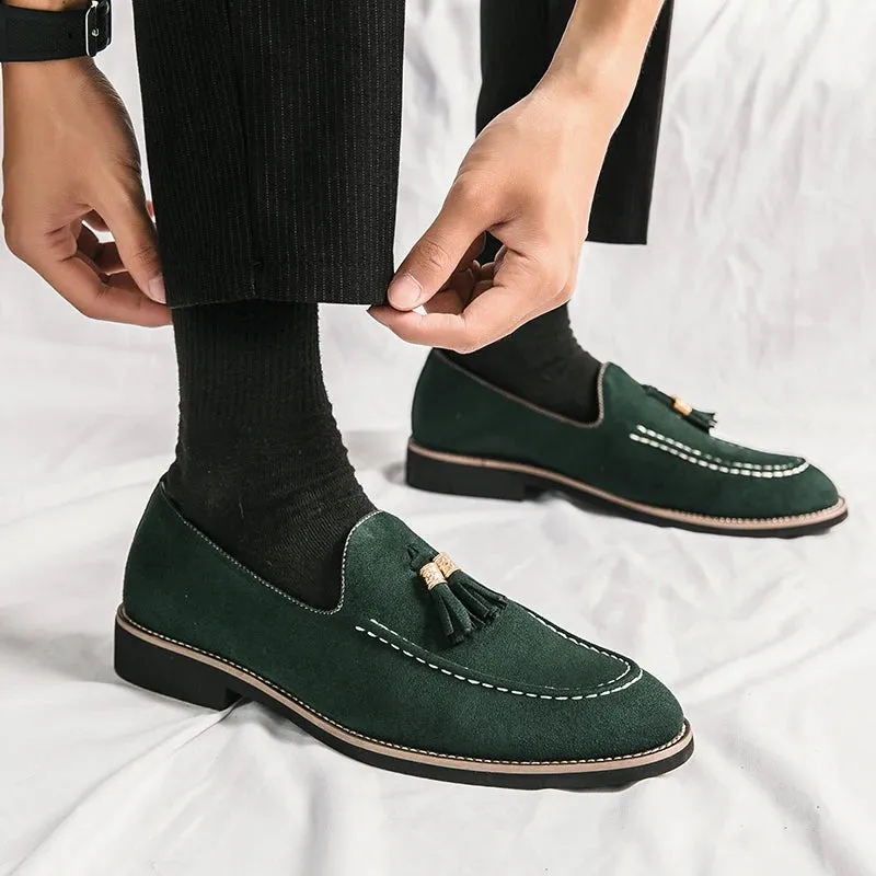 Italian Suede Moccasins