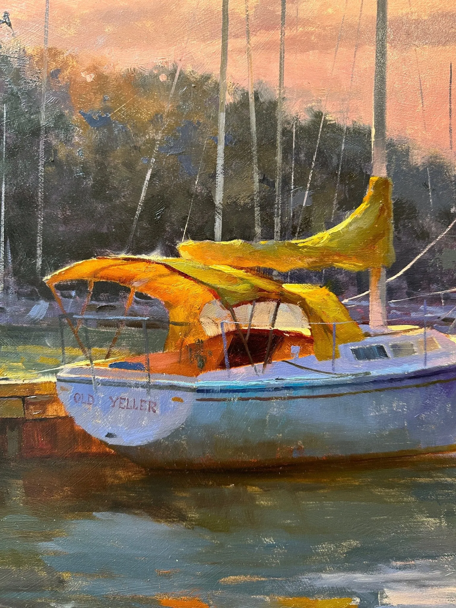 Itsy Bitsy Teenie Weenie Yellow Canvas Boat Bimini
