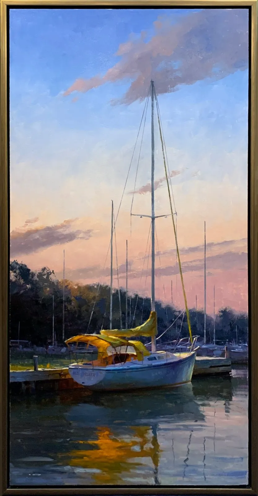 Itsy Bitsy Teenie Weenie Yellow Canvas Boat Bimini