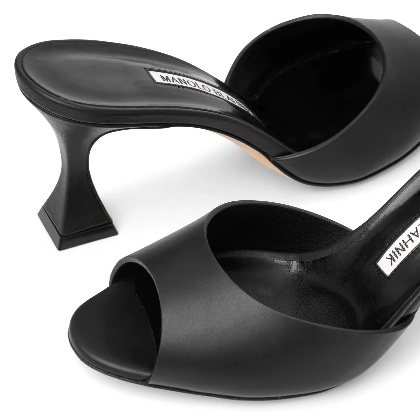Jadarona 70 black leather mules