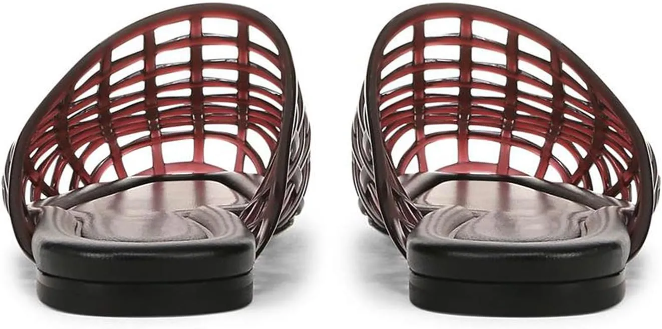Jelly Shoes for Women Mesh Jelly Sandals Slides Closed Toe Flats Slip on Round Toe Summer Beach Slippers Mules