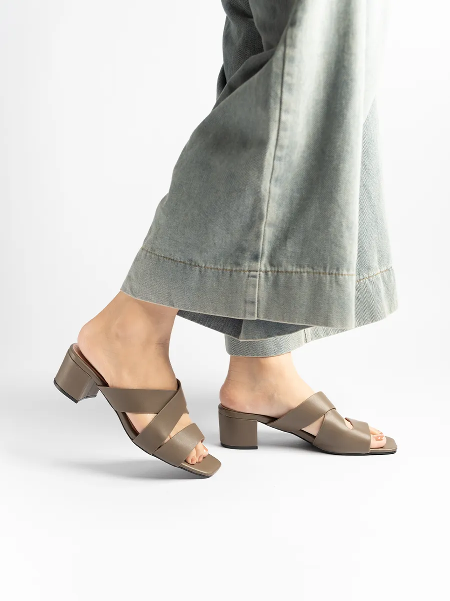 Jessica Mid Heel Mules