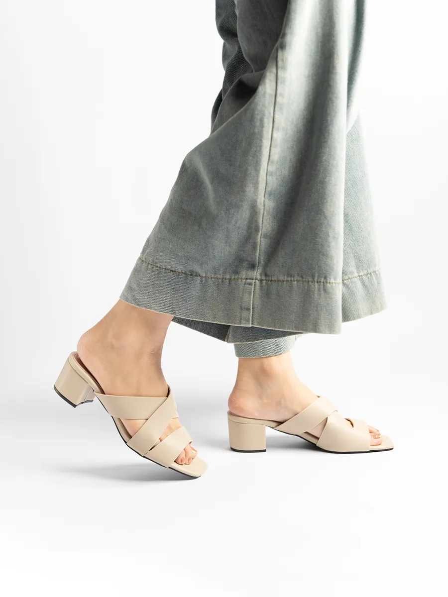 Jessica Mid Heel Mules