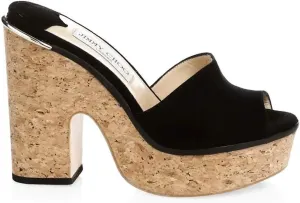 JIMMY CHOO Deedee 125 Black Suede 40.5 (US Women's 10.5)