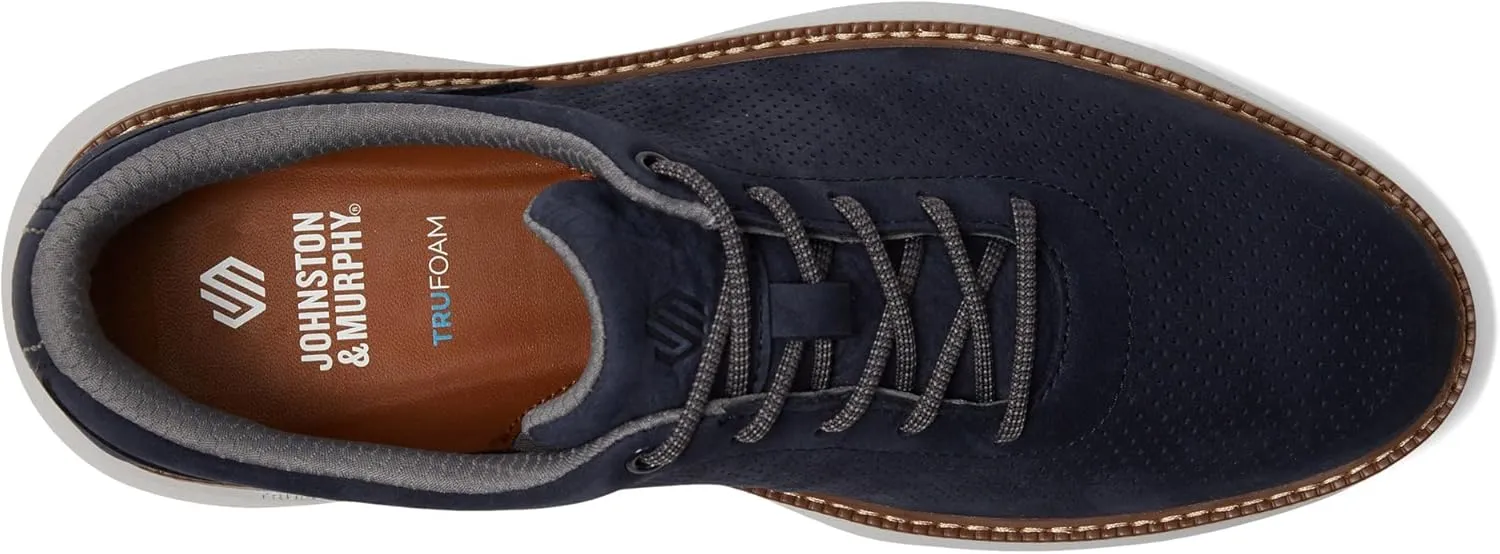 Johnston & Murphy Hayden Perfed U-Throat Shoes for Men, Leather Shoes for Men, Men’s Dress Sneakers