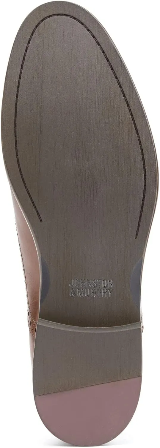 Johnston & Murphy Men’s Conard 2.0 Plain Toe Shoe – Men's Dress Shoes, Dress Shoes for Men, Rich Italian Leather Shoes, Men’s Work Shoes, Cushioned Footbed & Rubber Sole