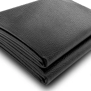 K-Musculo Vinyl Fabric, Marine Faux Leather Upholstery, for Upholstery Crafts, DIY Sewings, Sofa, Handbag, Earrings, Hair Bows Decorations (Black 54'' X 108'' inch 3Yd)
