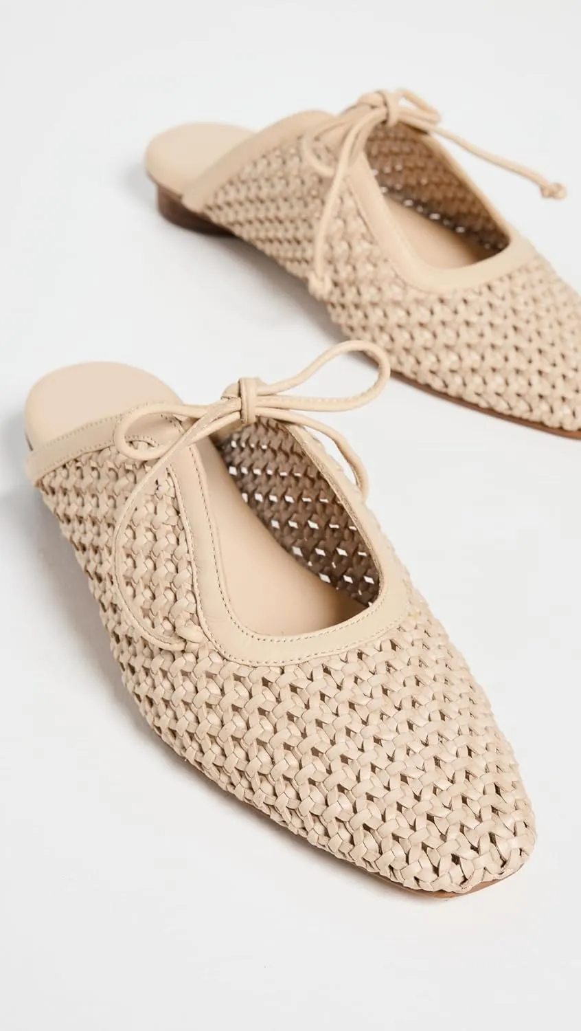 KAANAS Women's Ramio Basketweave Mules