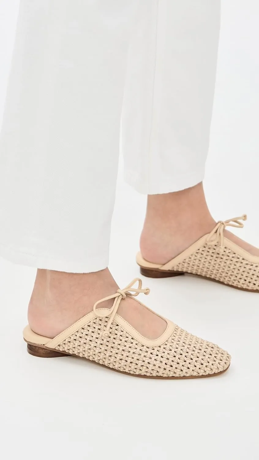 KAANAS Women's Ramio Basketweave Mules