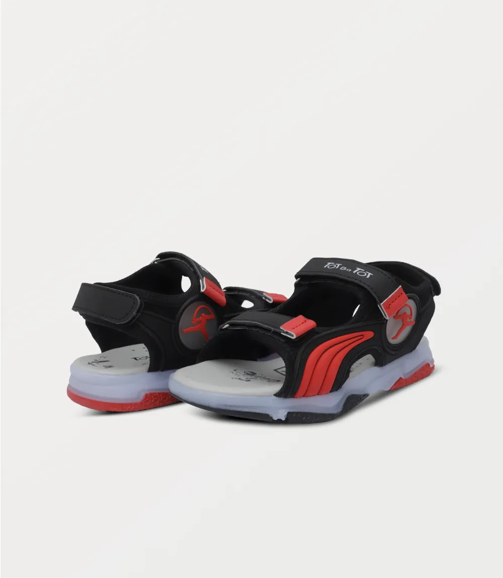KB0255-BLACK-Boy Sandal