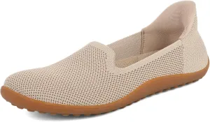 KBZone Women's Wide Toe Box Slip on Flats Shoes Comfortable Round Toe Mesh Loafers Walking Shoes