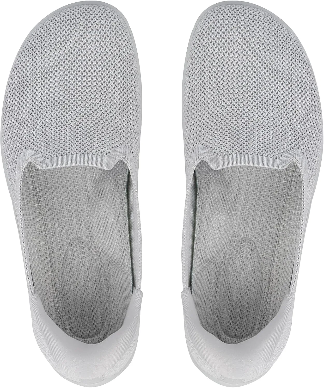 KBZone Women's Wide Toe Box Slip on Flats Shoes Comfortable Round Toe Mesh Loafers Walking Shoes