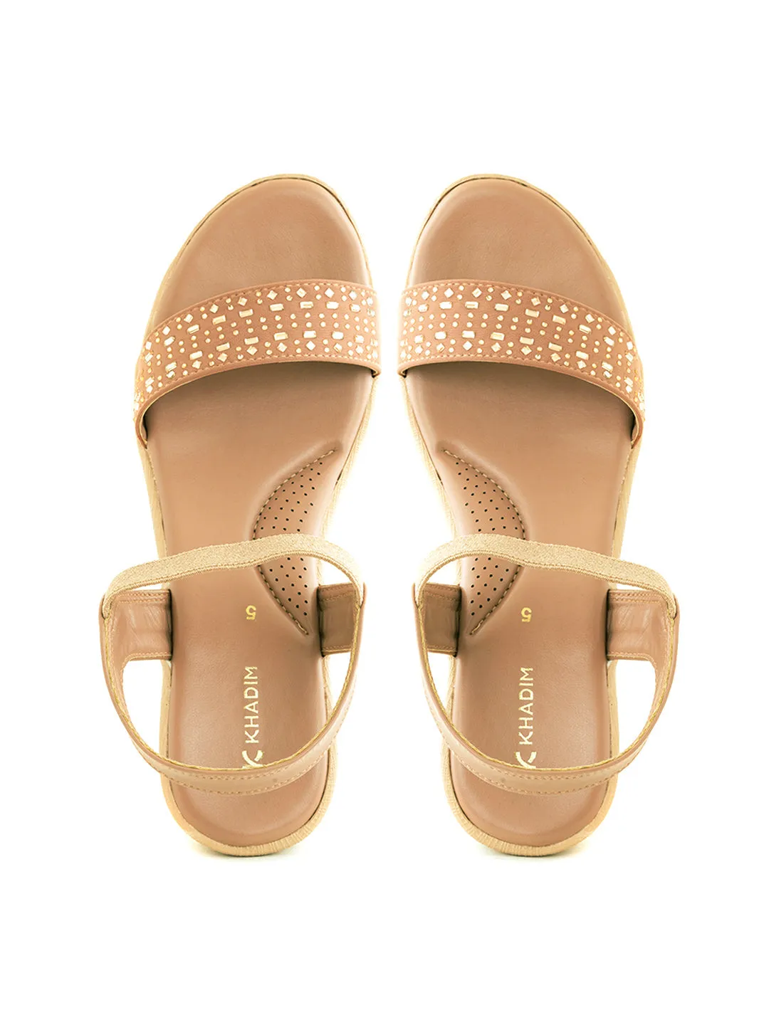 Khadim Wedge Heel Slingback Sandal for Women
