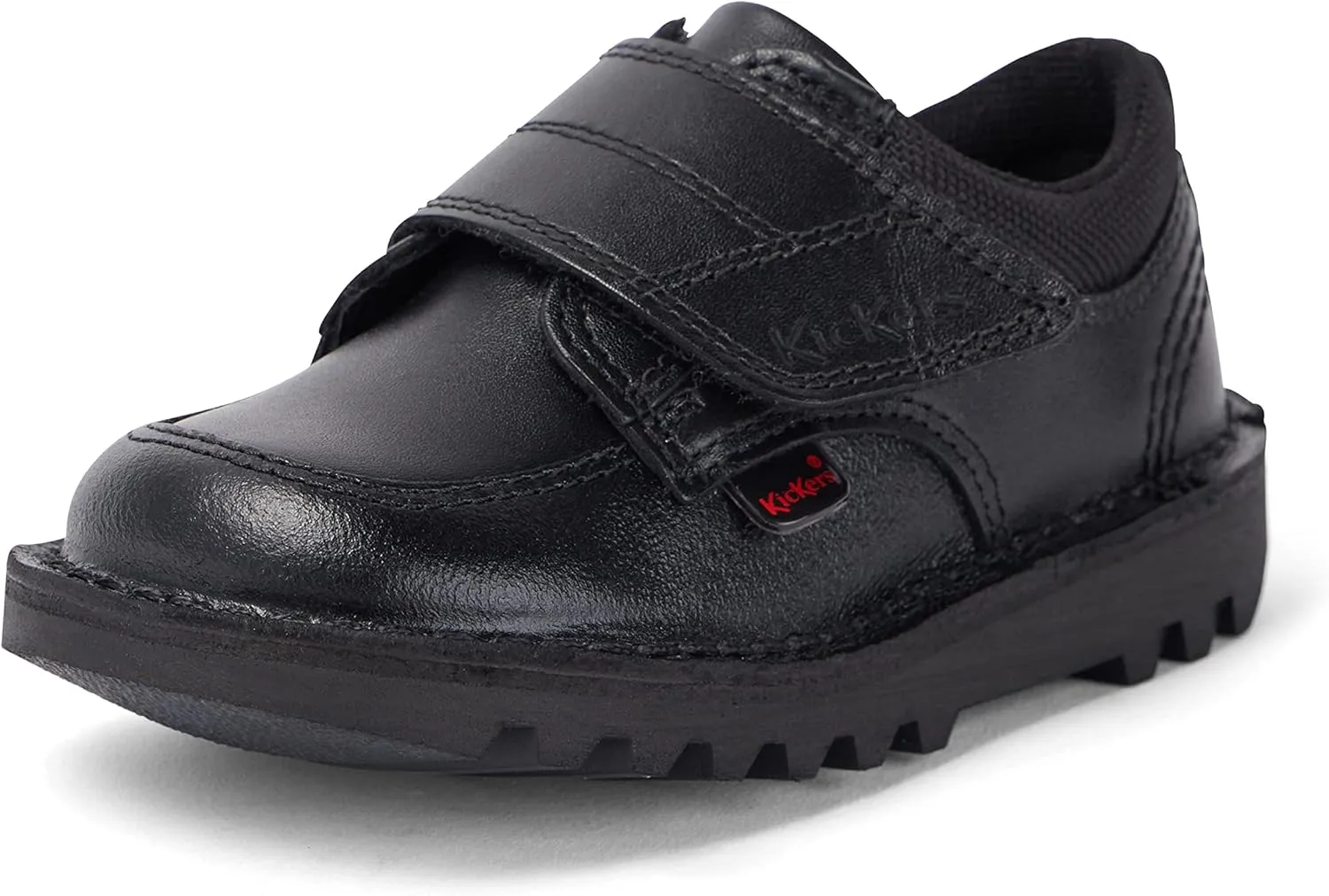 Kickers Kick Scuff Lo I Black Leather 10 US Infant