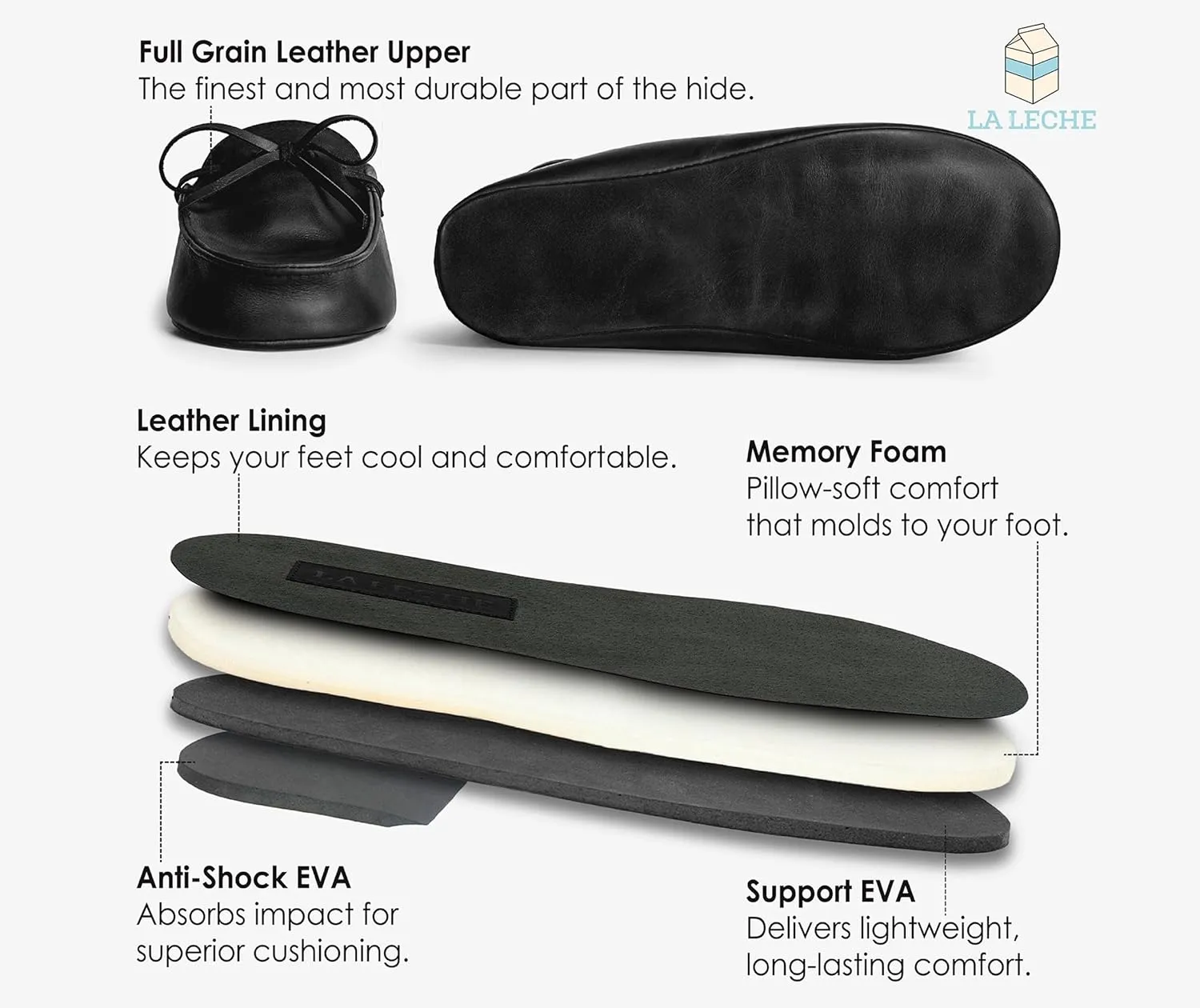 La Leche, Boat Slippers for Men, Cushioned Shoes for Home, Indoor-friendly Sole, Memory Foam and Full Grain Leather, Handmade