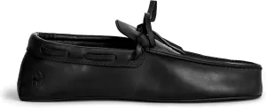 La Leche, Boat Slippers for Men, Cushioned Shoes for Home, Indoor-friendly Sole, Memory Foam and Full Grain Leather, Handmade