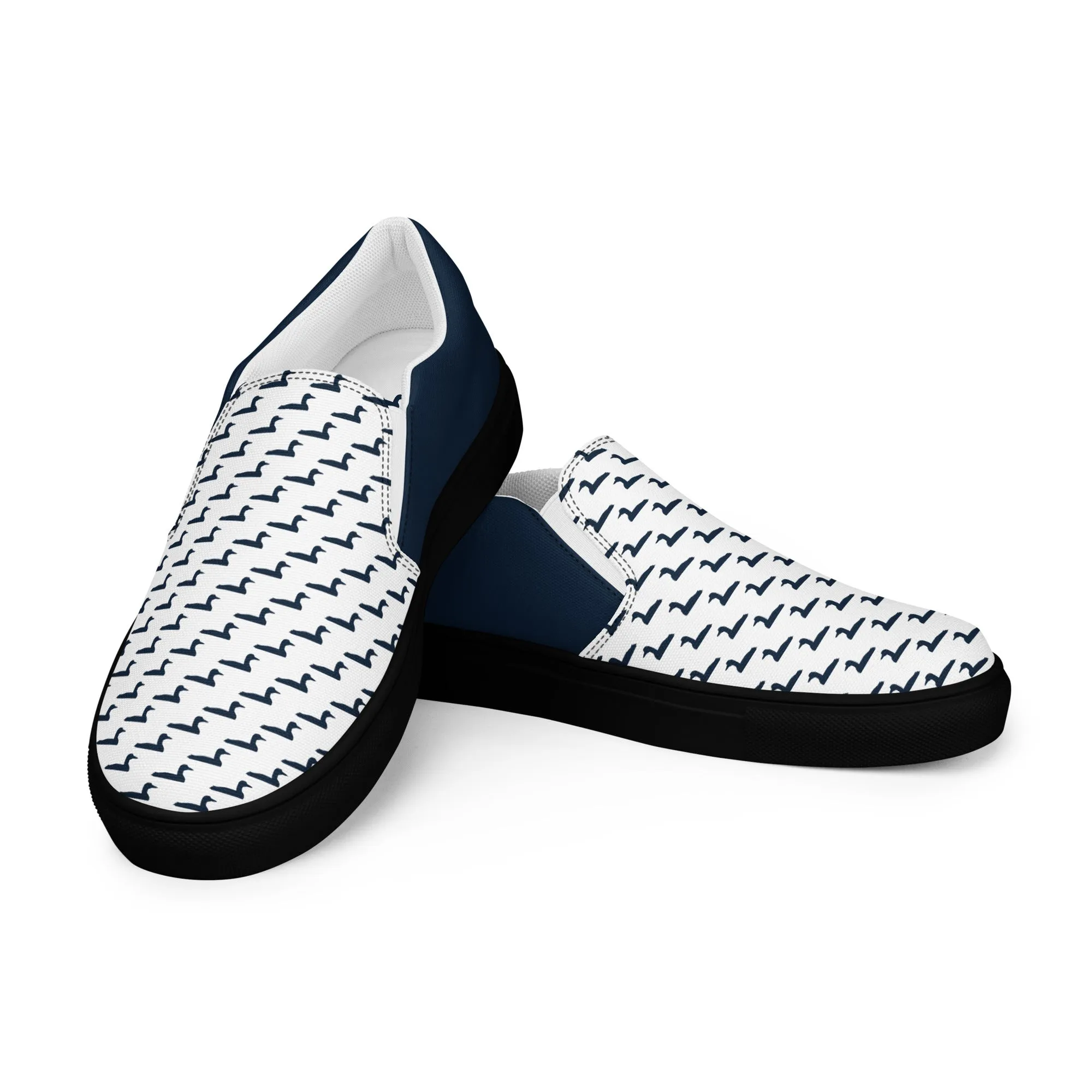 Lake   Loon Signature Men's Slip-On Canvas Dock Shoes