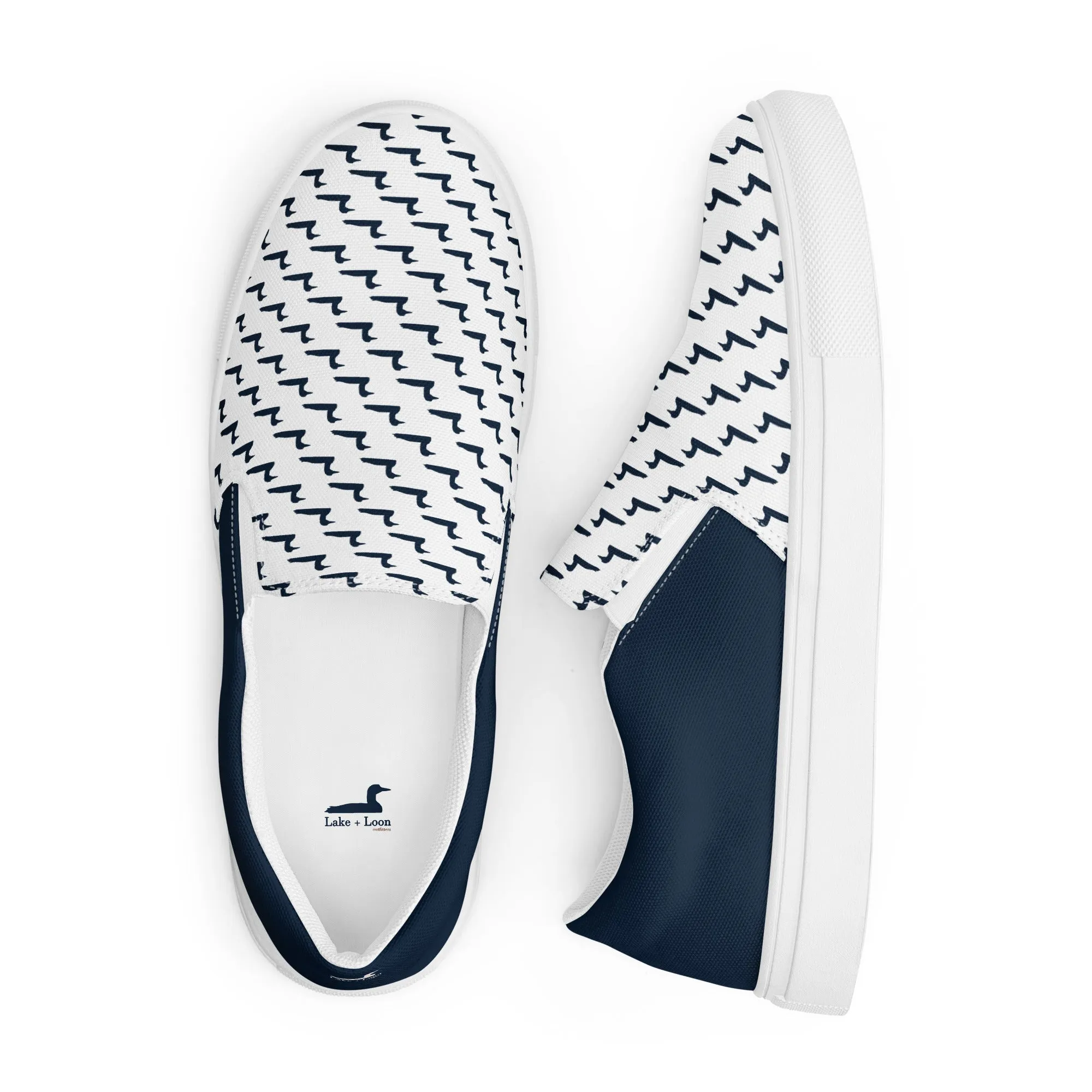 Lake   Loon Signature Men's Slip-On Canvas Dock Shoes