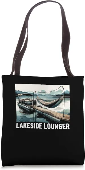 Lakeside Lounger Lake Cruising Deck Boat Pontoon Tote Bag