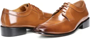 LIBERTYZENO Mens Animal Print Genuine Leather Adults Wingtip Monkstrap & Lace Up Dress Shoes for Easter Gift