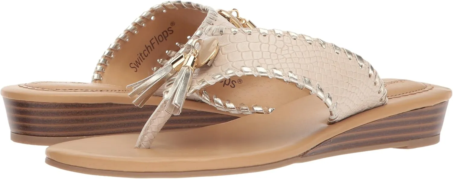 LINDSAY PHILLIPS Women's Thong Wedge Sandal