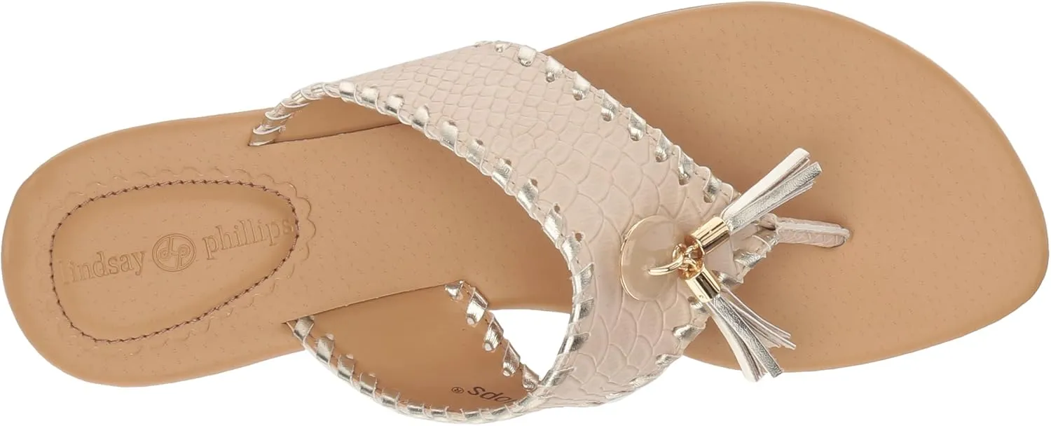 LINDSAY PHILLIPS Women's Thong Wedge Sandal