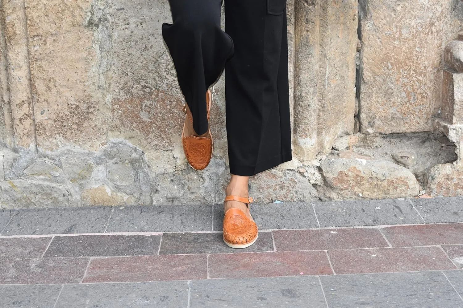 Macarena Collection Womens Shoes Leather Sandals Ankle for Women | Huarache Handmade Mexican Sandals Women | Comfortable & Stylish Womens Sandals 911