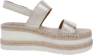 Marc Fisher LTD Womens Gallia Suede Slingback Wedge Sandals Gold 8 Medium (B,M)