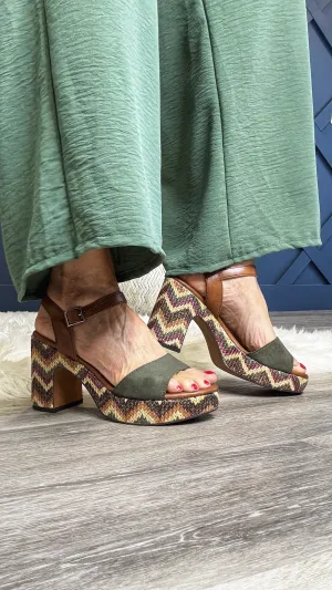Marley Khaki wedge