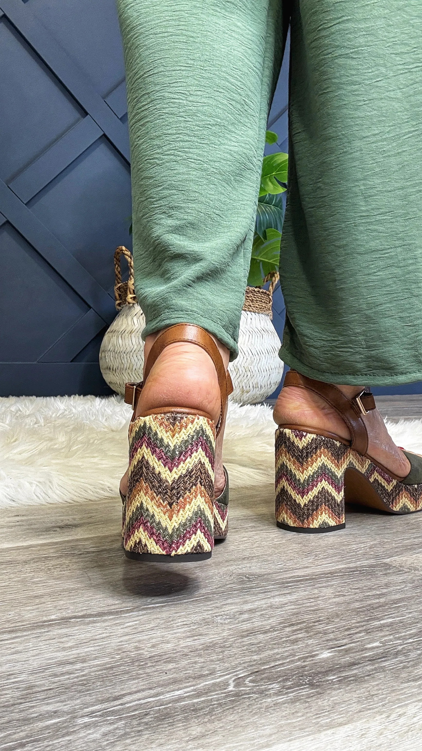 Marley Khaki wedge
