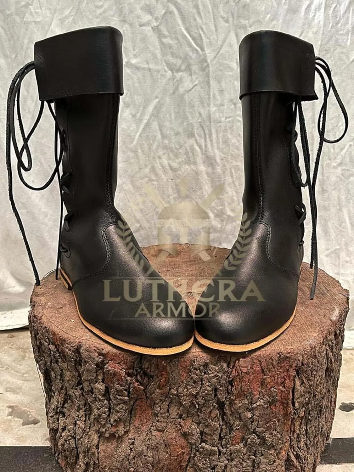 Medieval Leather Lise's Boots Medieval boots late 14th-15th Century Shoes Handmade shoes Riding Boots