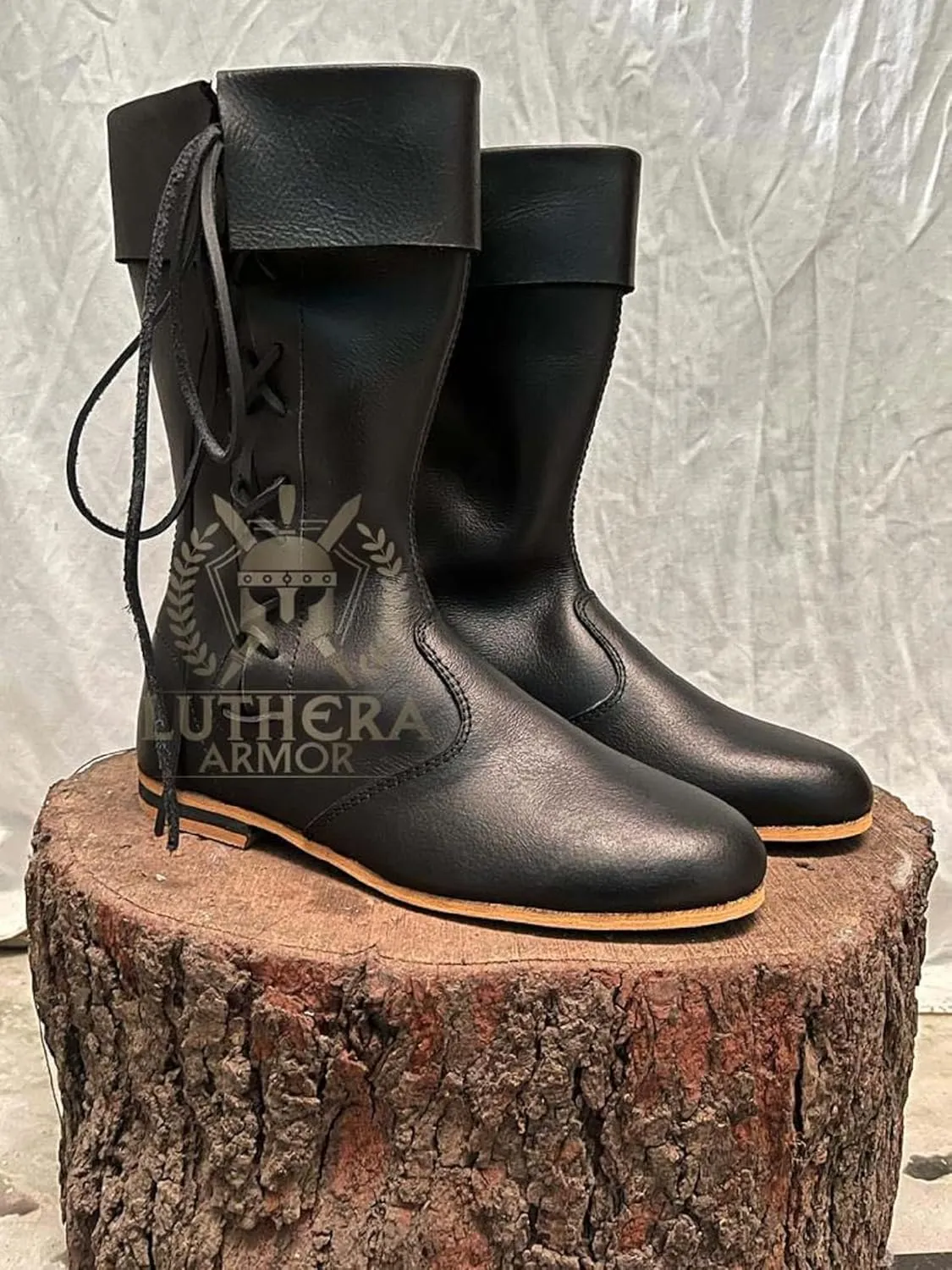 Medieval Leather Lise's Boots Medieval boots late 14th-15th Century Shoes Handmade shoes Riding Boots