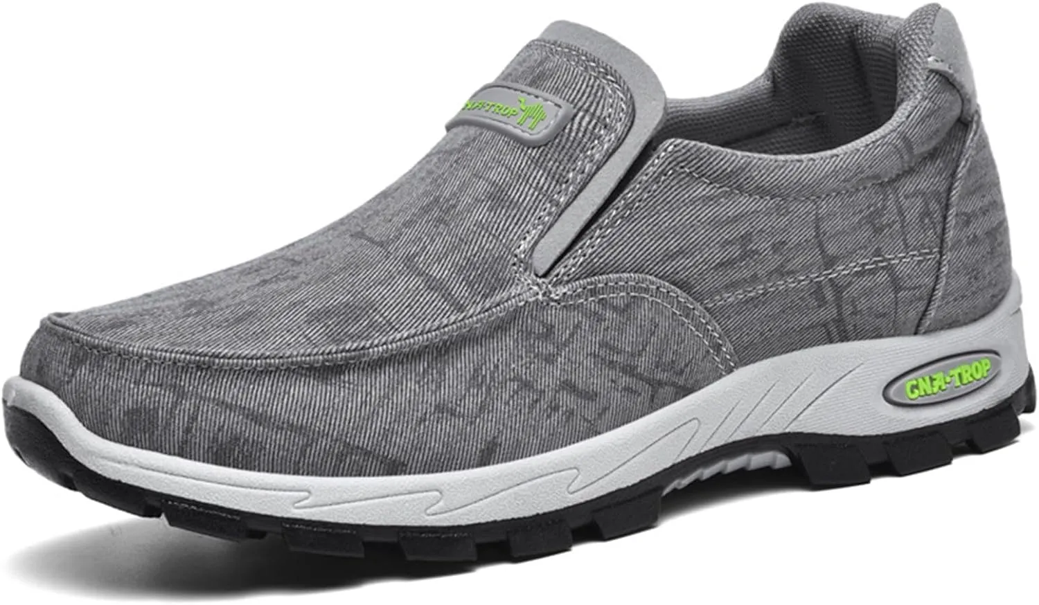 Men's Canvas Slip-On Casual Flat Loafers,Retro Lightweight Breathable Causal Deck Shoes Outdoor Soft Sole Walking Sneakers Orthopedic Non-Slip Boat Driving Shoes