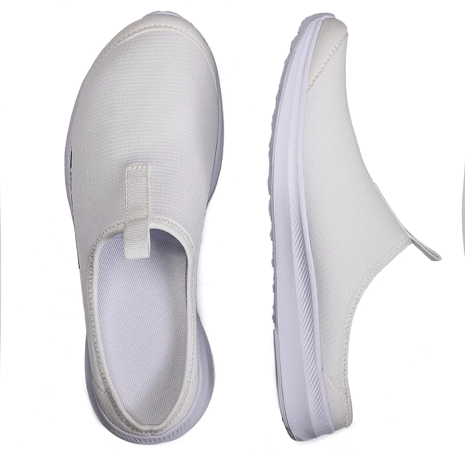 Men's Knitting Mesh Slip-On Casual Mules Comfort Round Toe Platform Arch Support Clog Open Back Shoes Non-Slip Lightweight Indoor Outdoor House Slippers