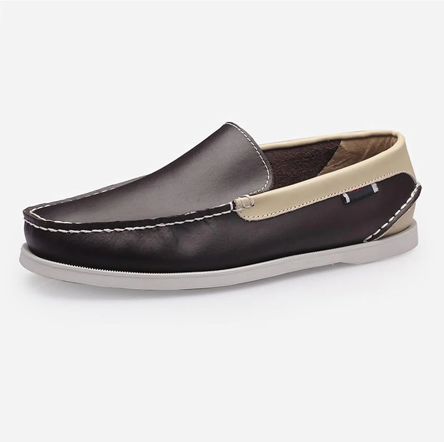 Men's Loafers Slip-on Leather Casual Shoes,Fashion Lightweight Comfort Non-Slip Driving Walking Moccasin Boat Penny