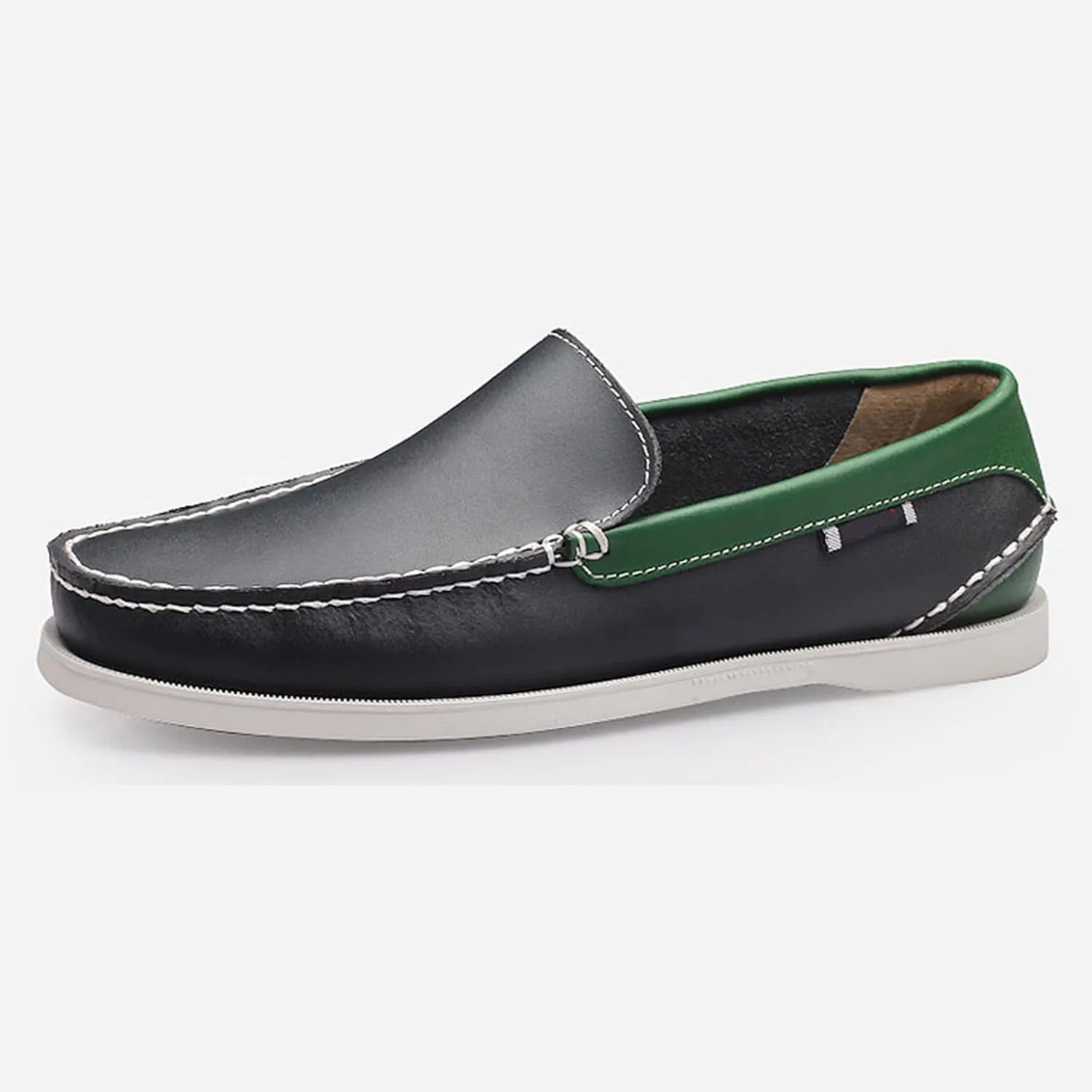 Men's Loafers Slip-on Leather Casual Shoes,Fashion Lightweight Comfort Non-Slip Driving Walking Moccasin Boat Penny