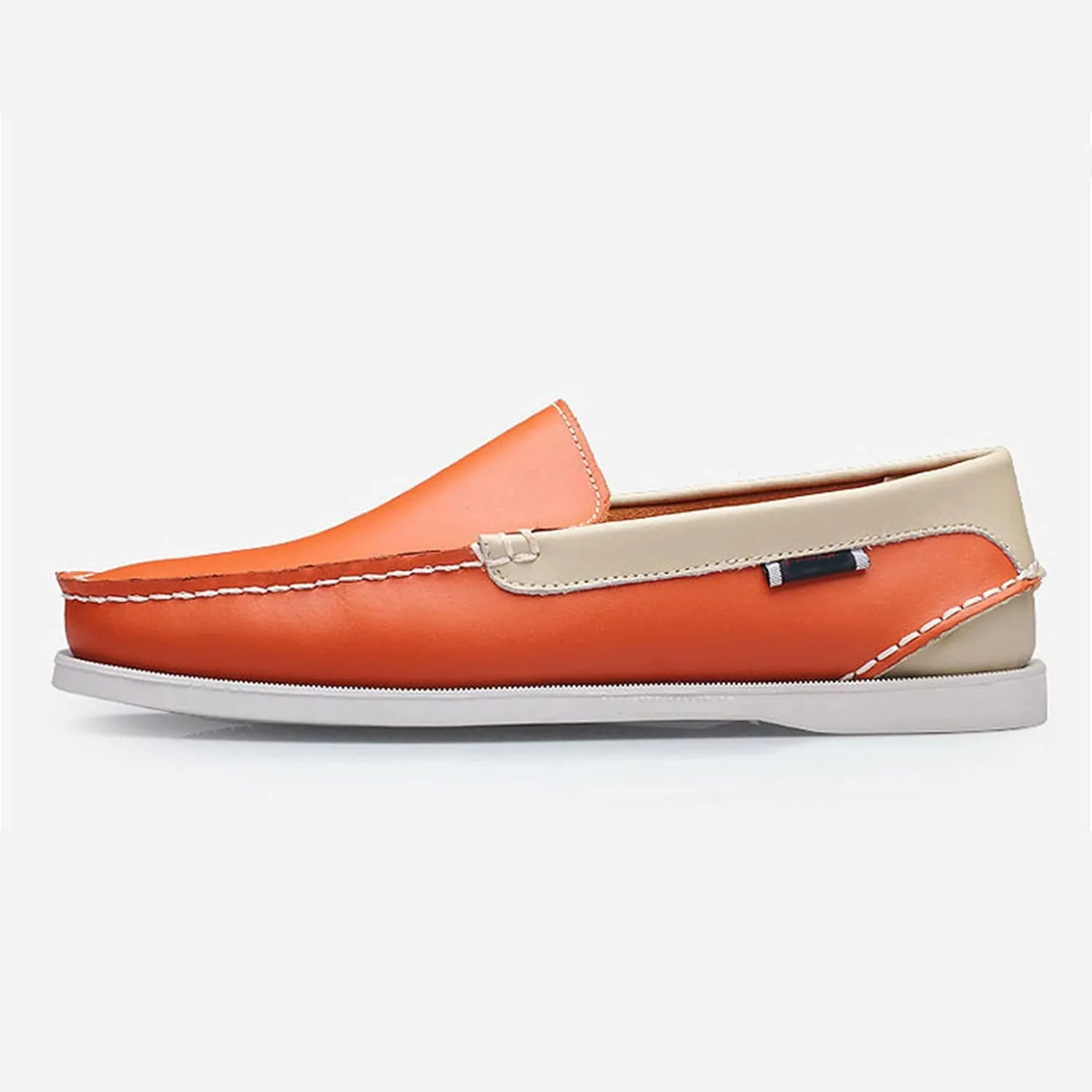 Men's Loafers Slip-on Leather Casual Shoes,Fashion Lightweight Comfort Non-Slip Driving Walking Moccasin Boat Penny