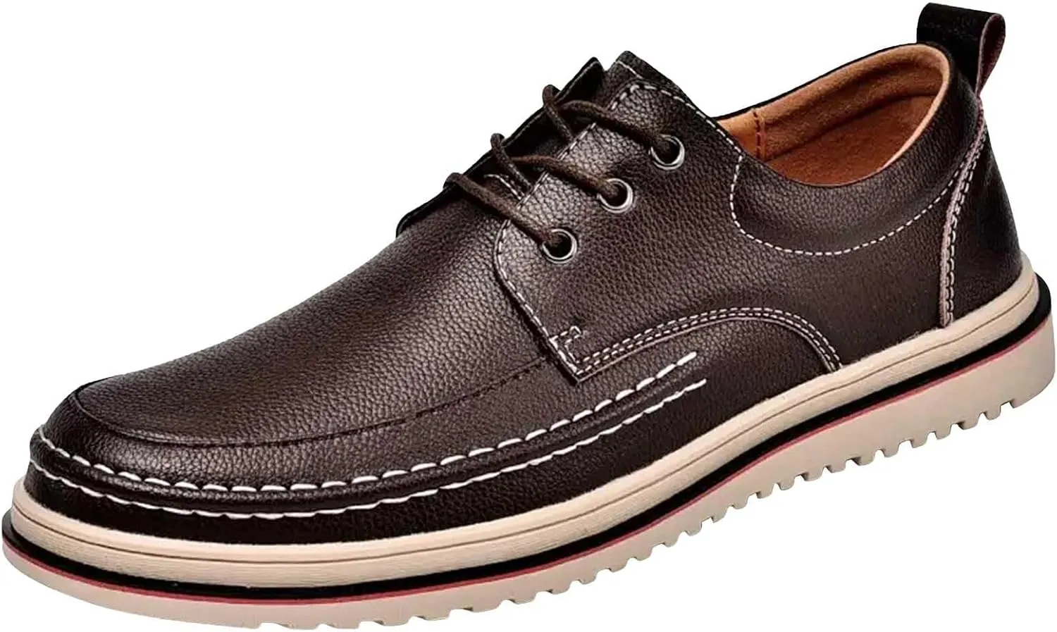 Men's Oxfords Shoes Low Top Business Leather Shoes All Seasons Orthopedic Shoes Arch Support Non Slip Shoes