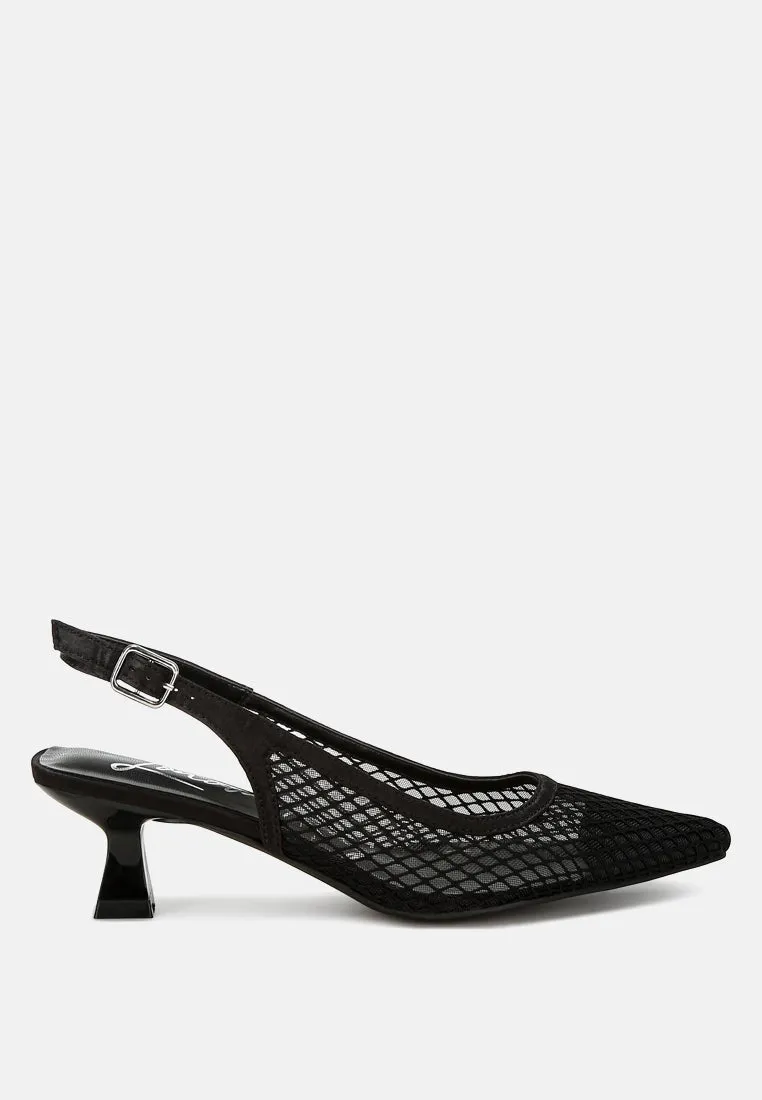 Mesh-Pointed Mules By Ruw